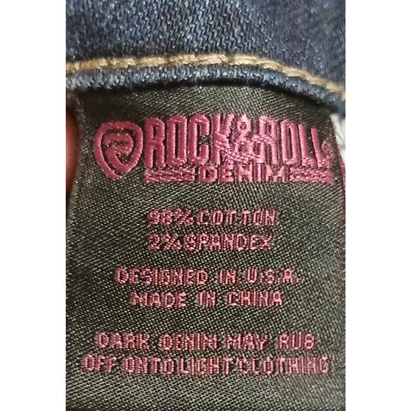 Rock&Roll High Rise Trouser Flare Leg Jeans Women's 32Wx32L - Picture 9 of 10